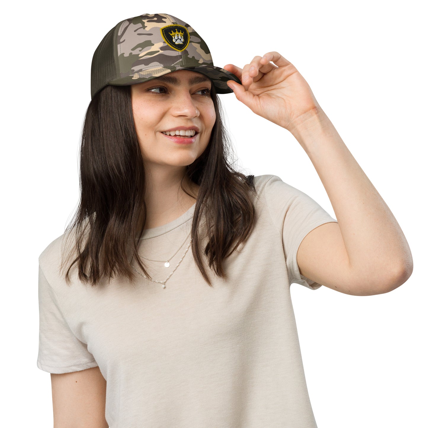 Camouflage trucker hat -Logo