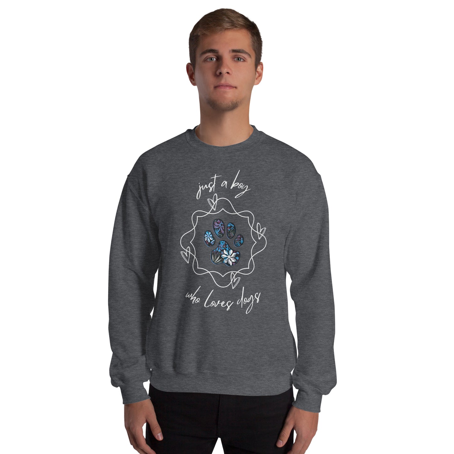 Men's Designer Sweatshirt-Just a Boy