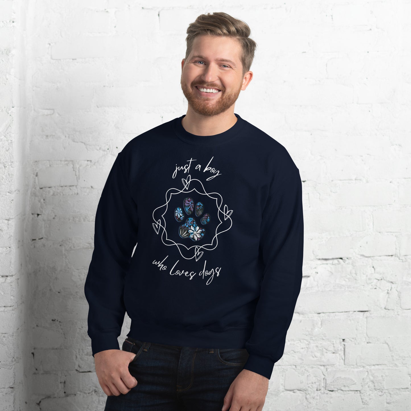 Men's Designer Sweatshirt-Just a Boy