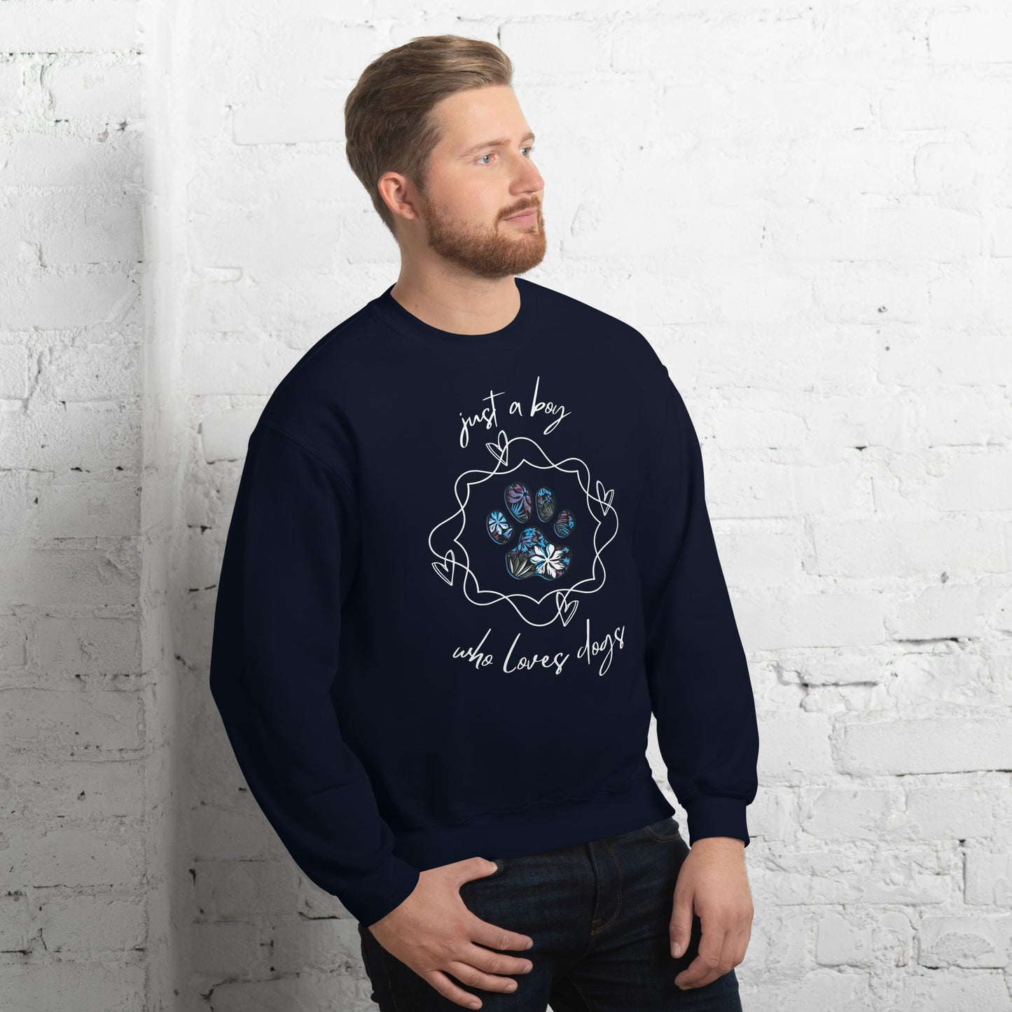 Men's Designer Sweatshirt-Just a Boy