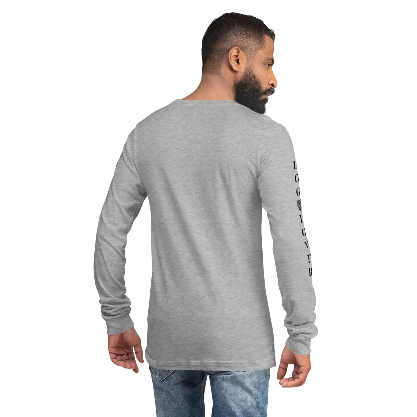 Men's Designer Long Sleeve Tee -Dog Lover