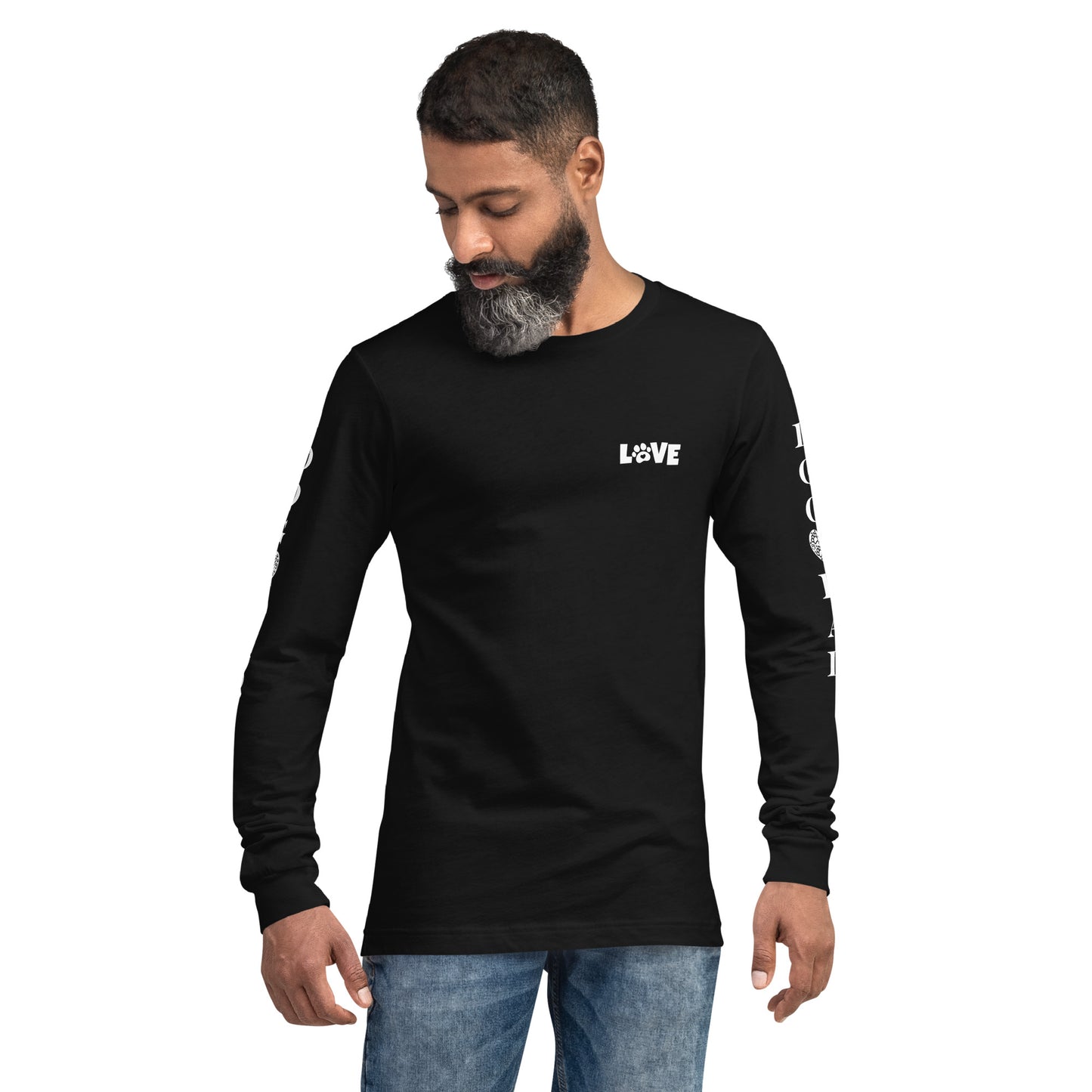 Men's Designer Long Sleeve Tee -Dog Dad