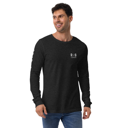 Men's Designer Long Sleeve Tee -Dog Lover