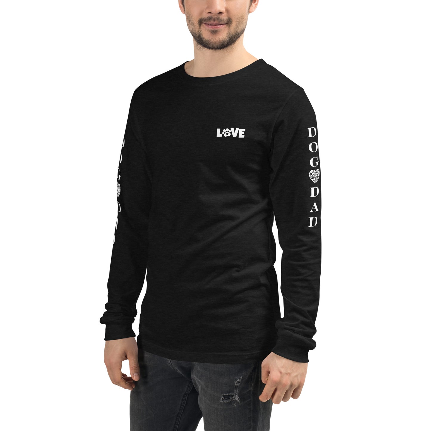 Men's Designer Long Sleeve Tee -Dog Dad