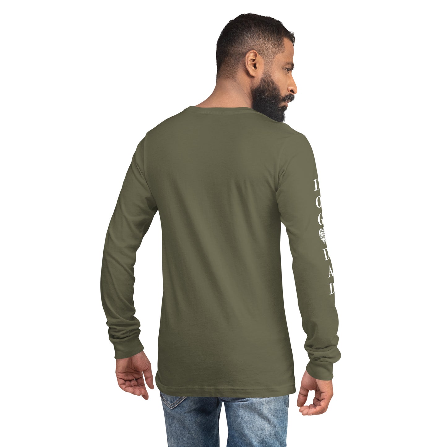 Men's Designer Long Sleeve Tee -Dog Dad