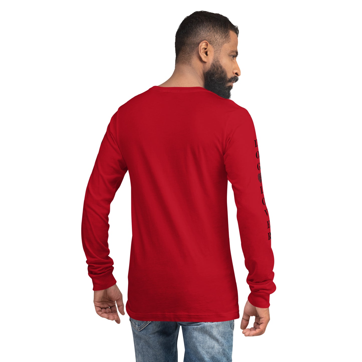 Men's Designer Long Sleeve Tee -Dog Lover