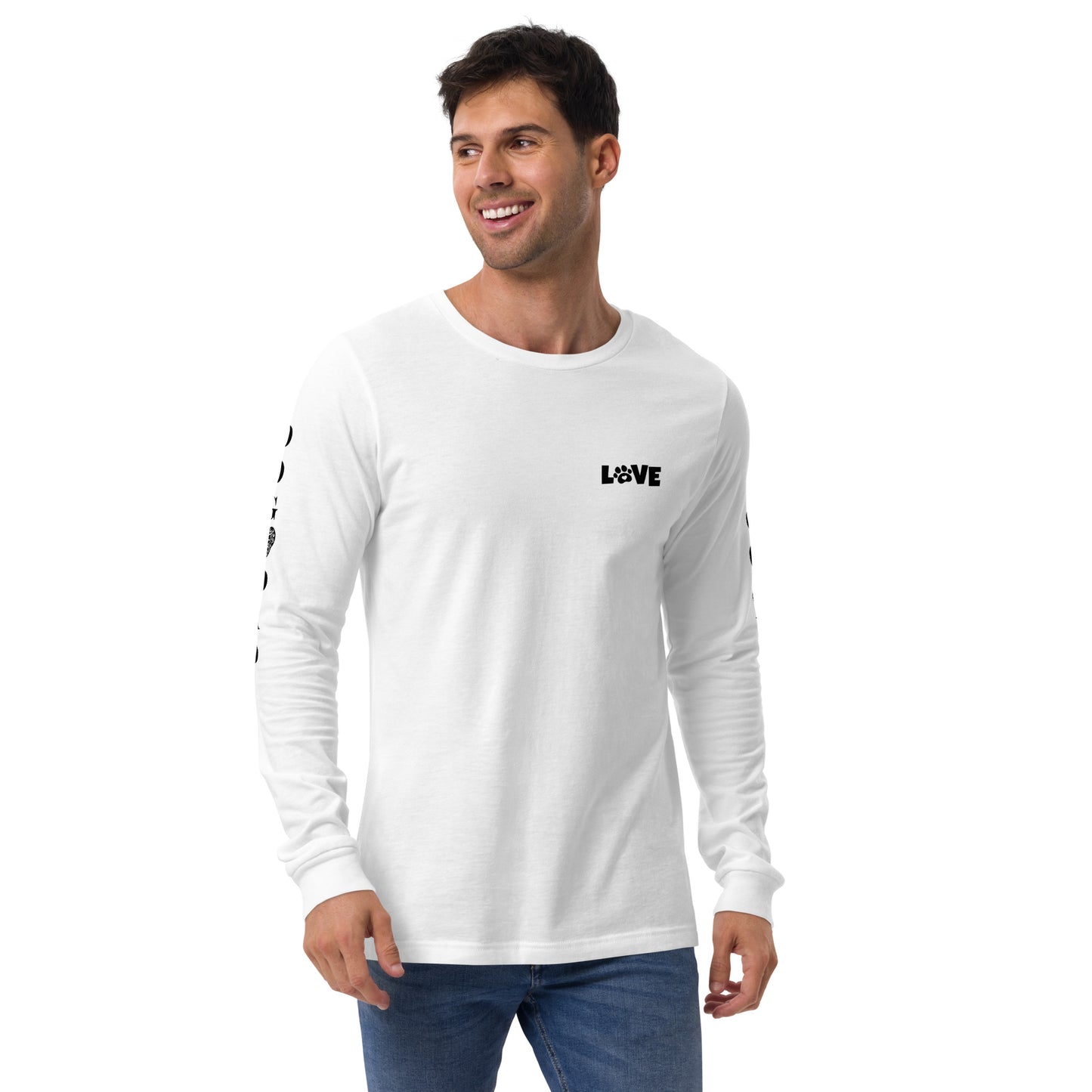 Men's Designer Long Sleeve Tee -Dog Dad