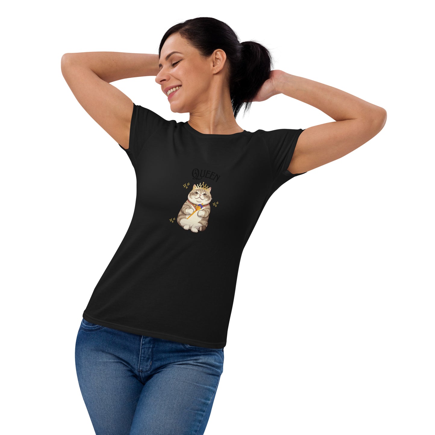 Women's short sleeve t-shirt-Queen