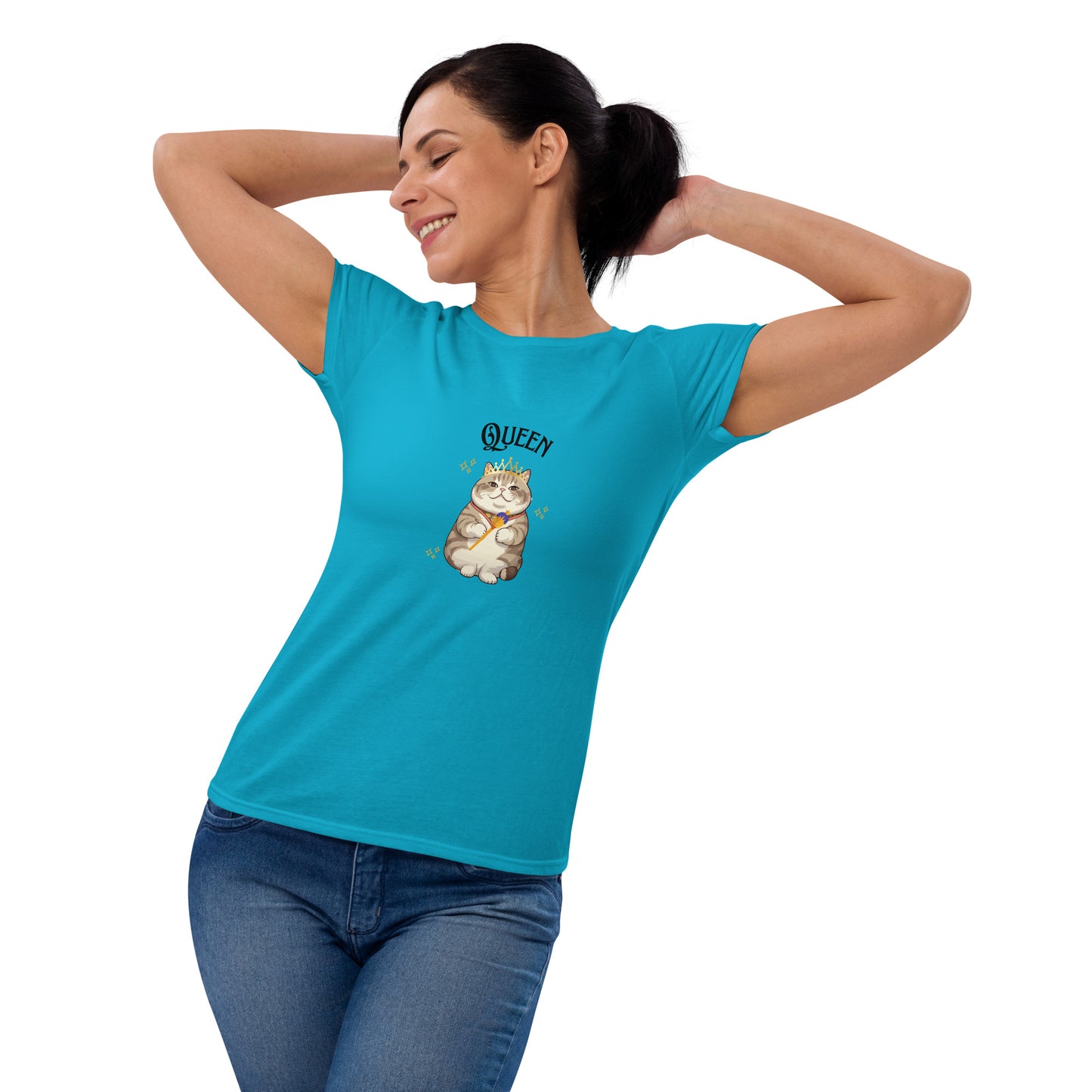 Women's short sleeve t-shirt-Queen