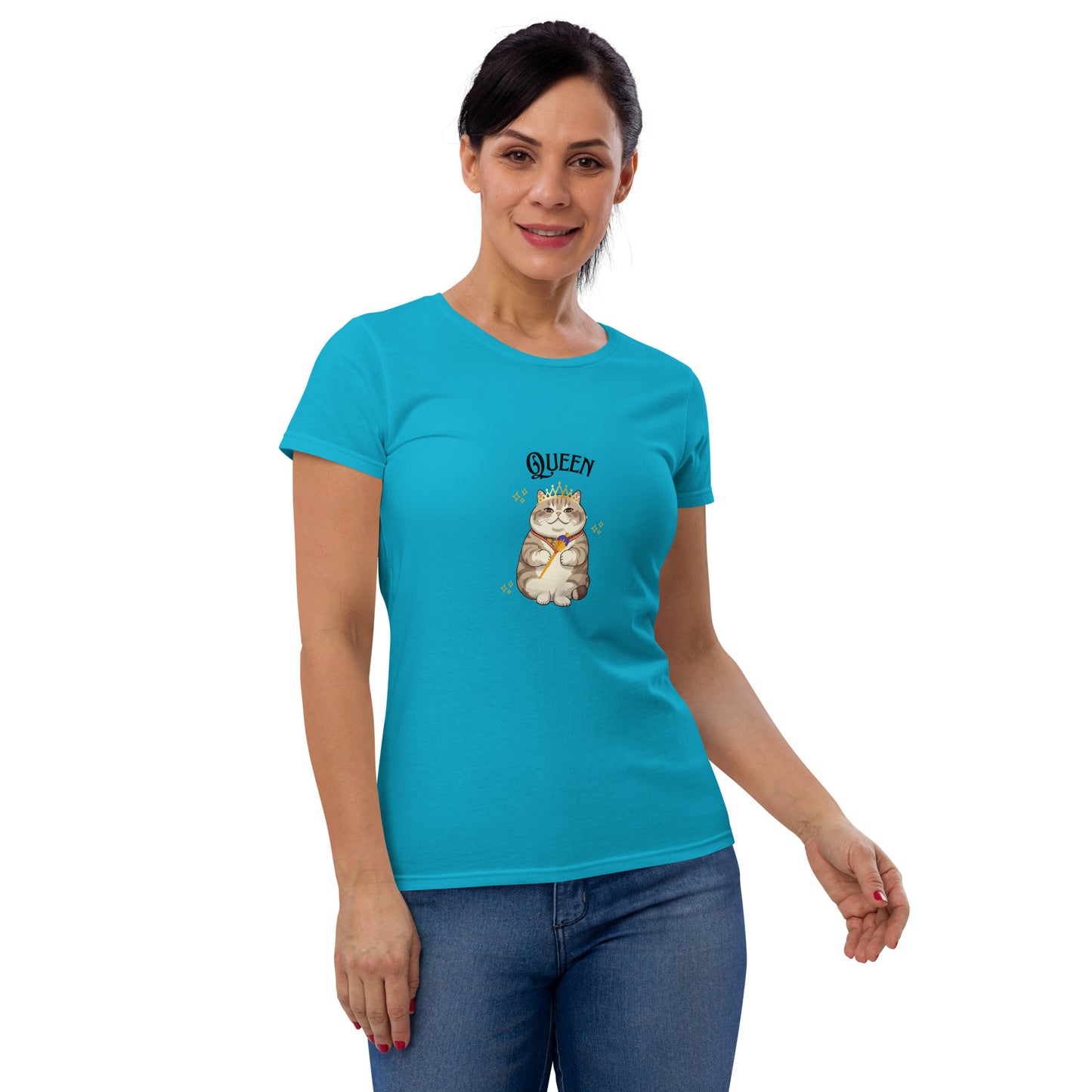 Women's short sleeve t-shirt-Queen