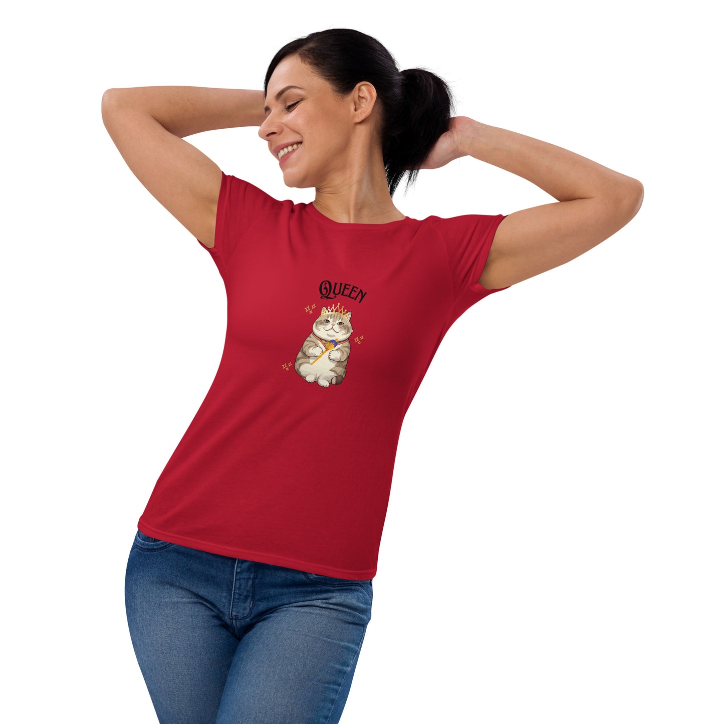 Women's short sleeve t-shirt-Queen