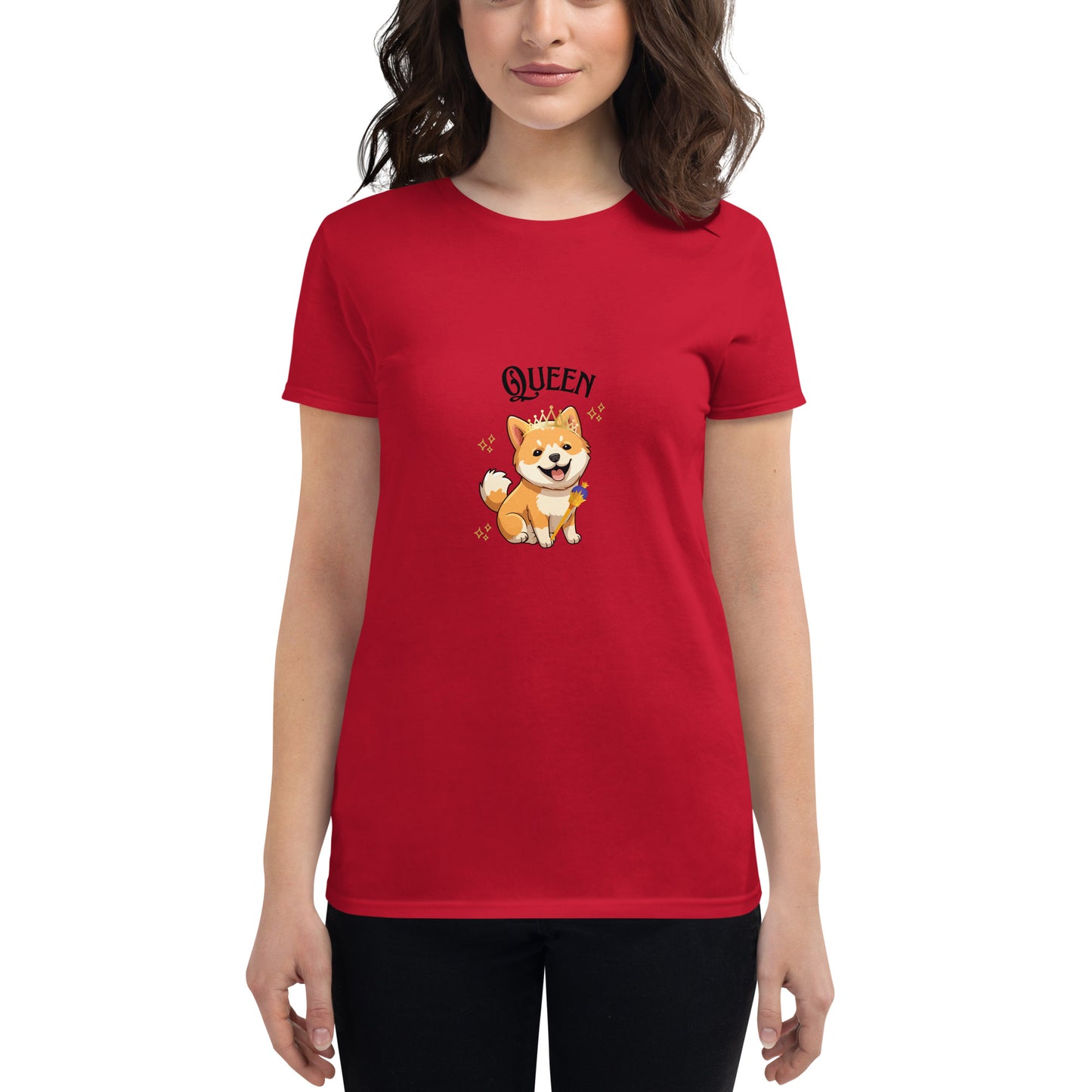 Women's short sleeve t-shirt-Queen