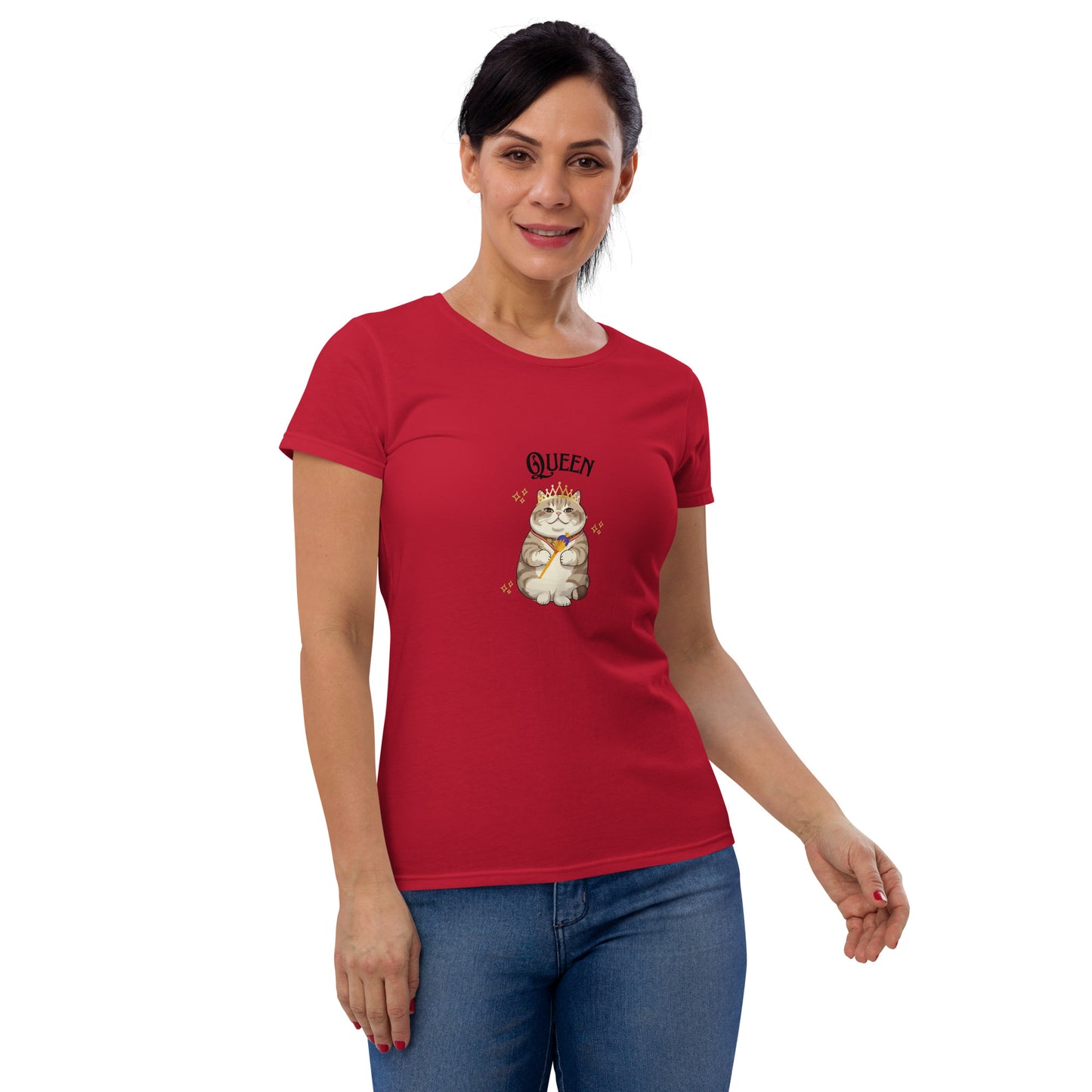 Women's short sleeve t-shirt-Queen