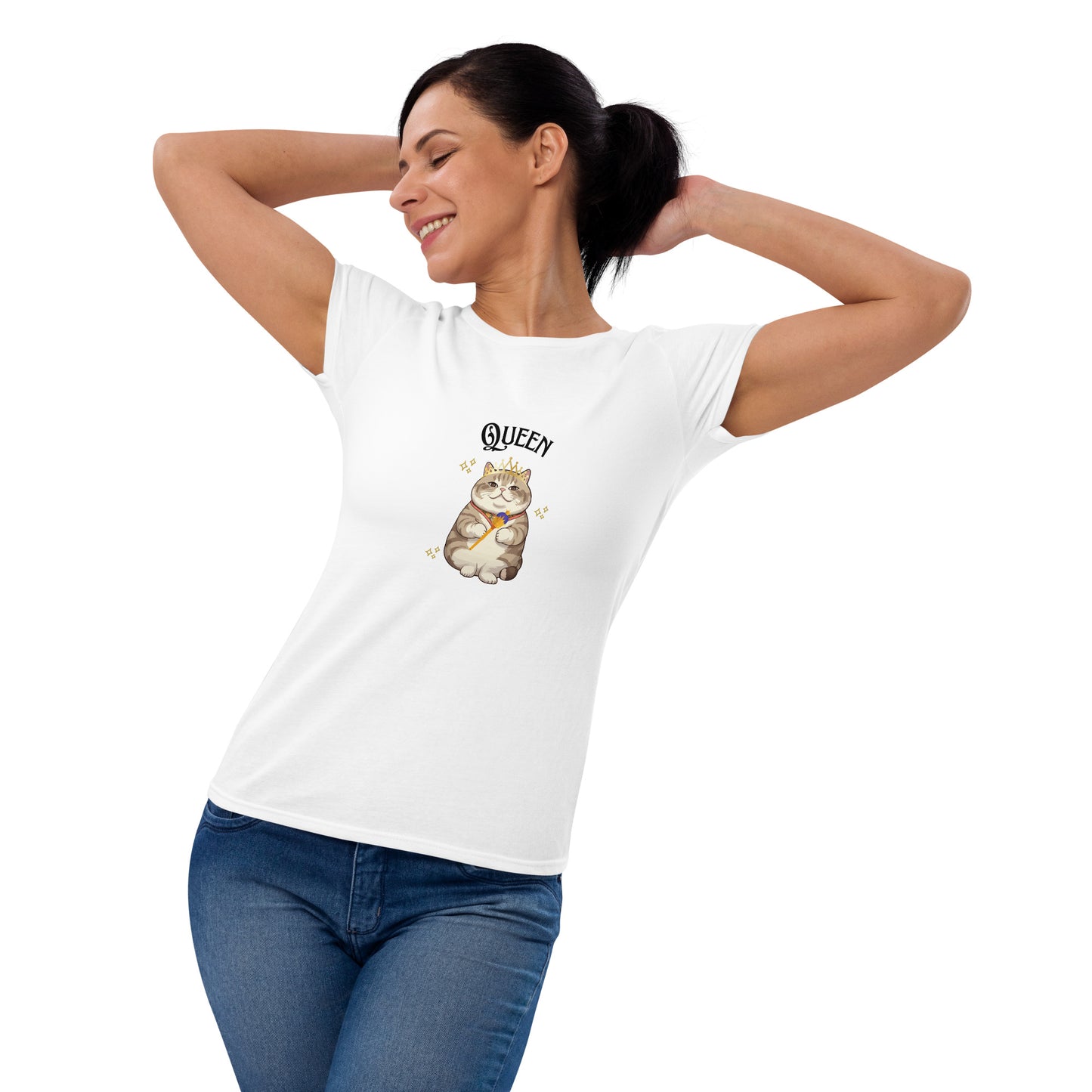 Women's short sleeve t-shirt-Queen